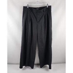 Madewell Jeans Women 10 The Petite Black Harlow Wide Leg Trouser (32x28) NWT